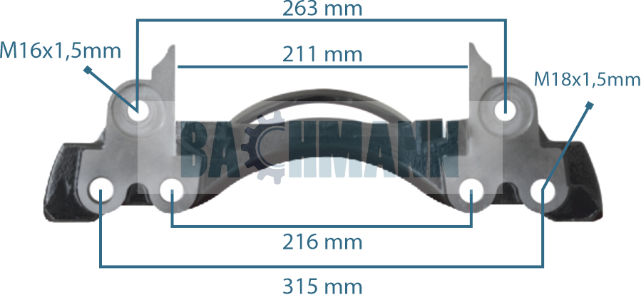 Caliper Carrier 19.5" Right