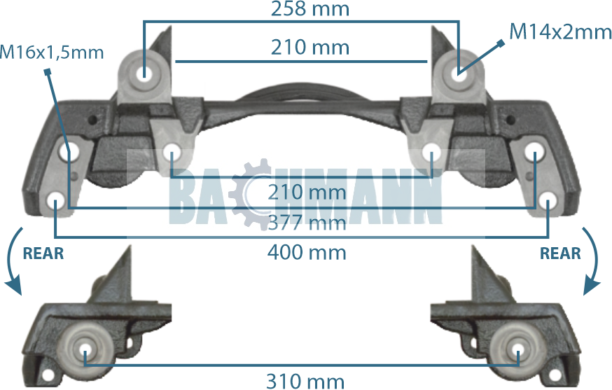Caliper Carrier GIGANT Axle