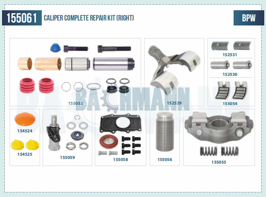 Caliper Complete Repair Kit (Right)