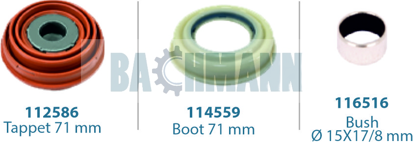 Caliper Tappet Kit 71 mm